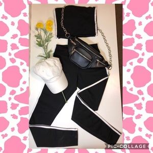 Brandy Melville Black And White jogger set